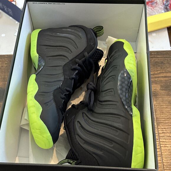 Nike Little Posite One GS Black Volt 6.5Y High Top Sneakers HF0977-001 main image 8